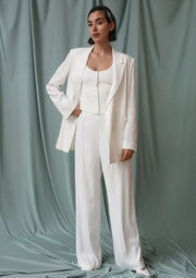The Labelle trousers, Vanessa Cocchiaro, white, pants, tailored, suit, womens, wedding, engagement, civil marriage