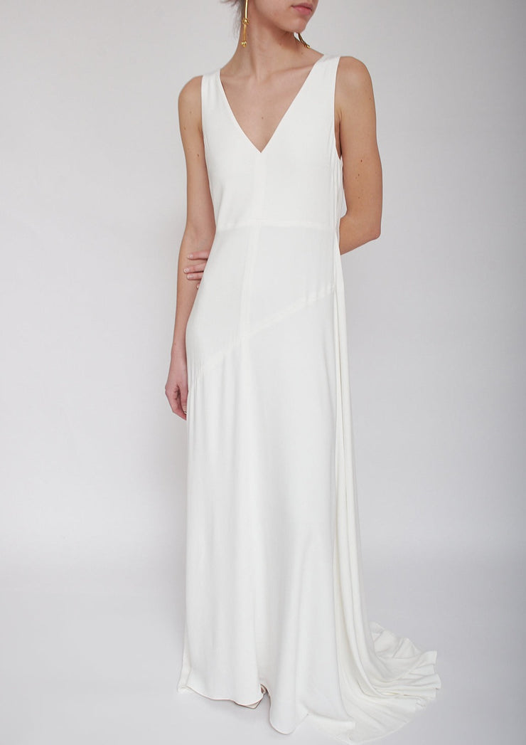 Artemisia white gown, Vanessa Cocchiaro, wedding, minimalist, simple, elegant, reception 