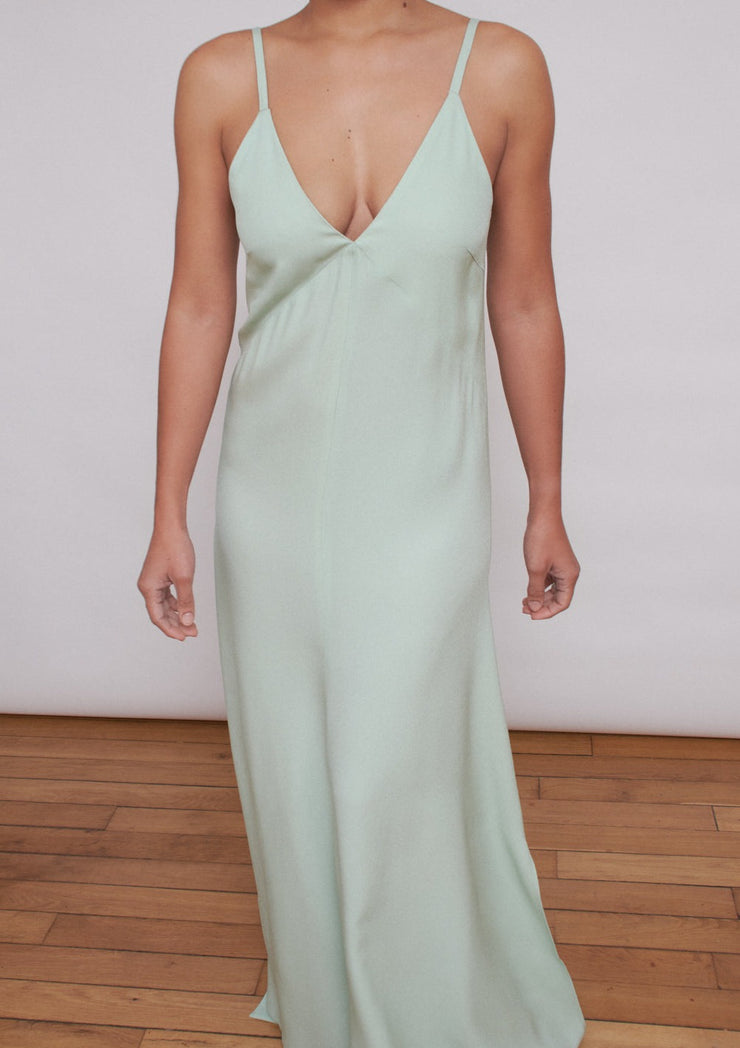 The Barbara dress, Vanessa Cocchiaro, mint, green, wedding guest, summer, simple, chic