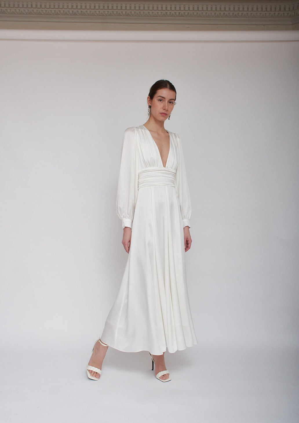 THE CINDY DRESS - Our best selling chic, show stopping white midi dress   Vanessa Cocchiaro