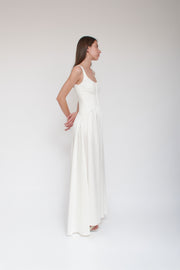 Vanessa Cocchiaro, robe blanche, teinture, crêpe, mariage, été, mariée, civile, fugue, fête, événement