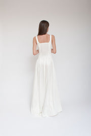 Vanessa Cocchiaro, robe blanche, teinture, crêpe, mariage, été, mariée, civile, fugue, fête, événement