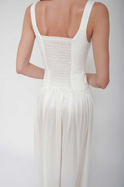Vanessa Cocchiaro, robe blanche, teinture, crêpe, mariage, été, mariée, civile, fugue, fête, événement