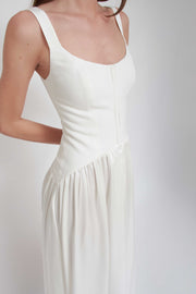 Vanessa Cocchiaro, robe blanche, teinture, crêpe, mariage, été, mariée, civile, fugue, fête, événement