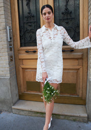 vanessa cocchiaro_amelia dress_civil wedding_mini_short_lace_white