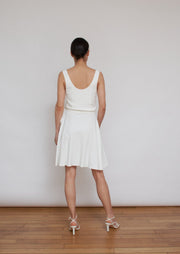 The Nina skirt, Vanessa Cocchiaro, mini, ballerina, wrap skirt, civil marriage, bride, modern, cool, different 