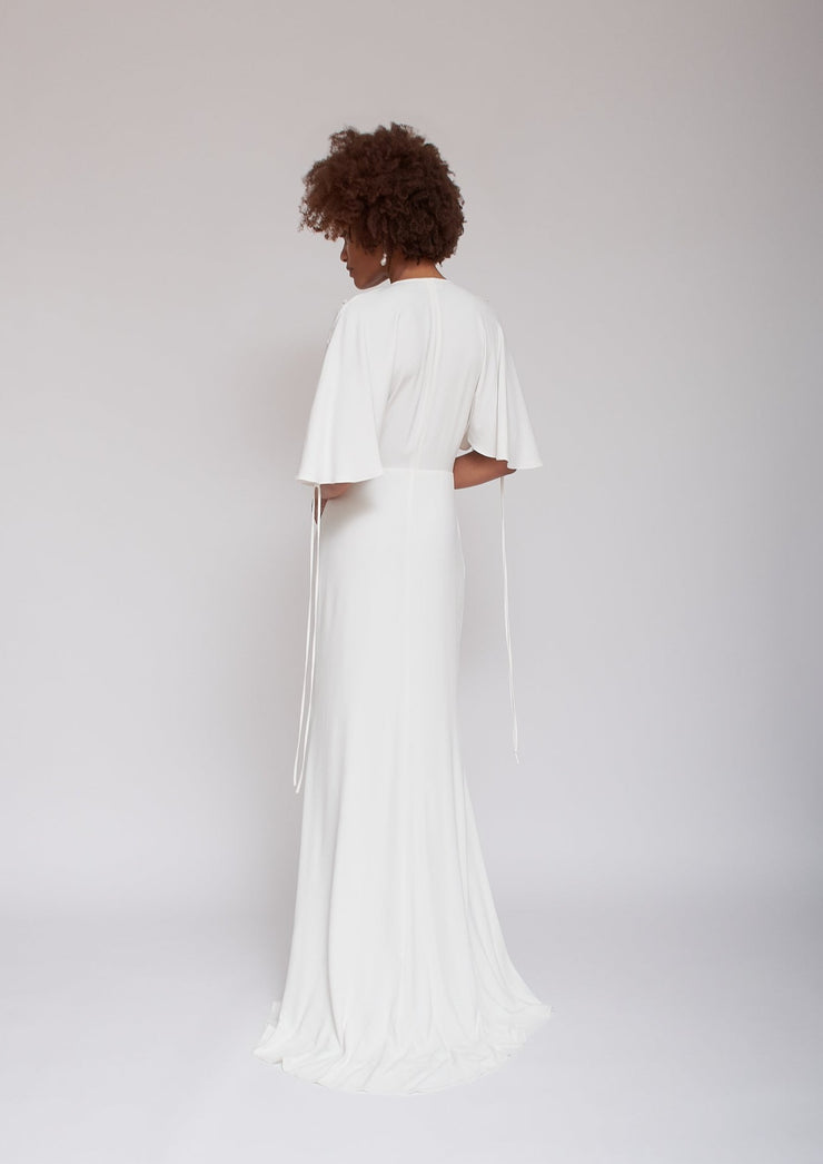 vanessa cocchiaro, hedy gown, white dress, bride, wedding, civil marriage