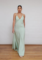 The Barbara dress, Vanessa Cocchiaro, mint, green, wedding guest, summer, simple, chic