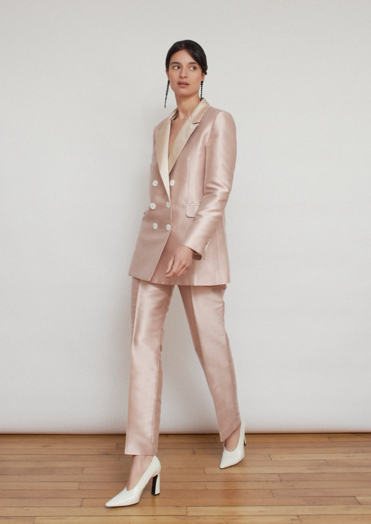 The Gladys blazer, Vanessa Cocchiaro, pale pink, tailoring, events, wedding guest, occasion wear 