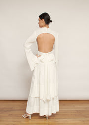 The Tamara skirt, Vanessa Cocchiaro, white, ivory, prairie skirt, engagement, civil wedding 