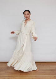 The Pattie dress, Vanessa Cocchiaro, bohemian, maxi dress, long, party, summer, wedding, white