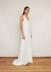 The Artemisia Gown, Vanessa Cocchiaro, contemporary, minimal, wedding dress, simple white gown 