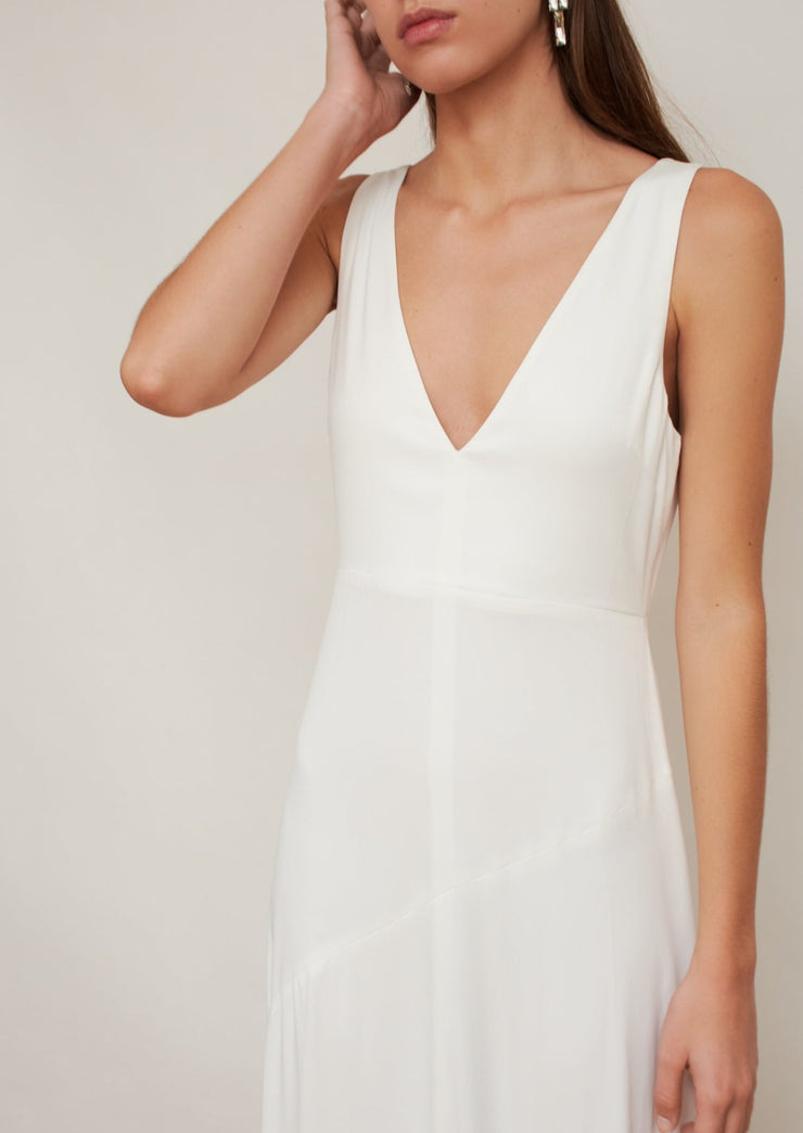 The Artemisia Gown, Vanessa Cocchiaro, contemporary, minimal, wedding dress, simple white gown 